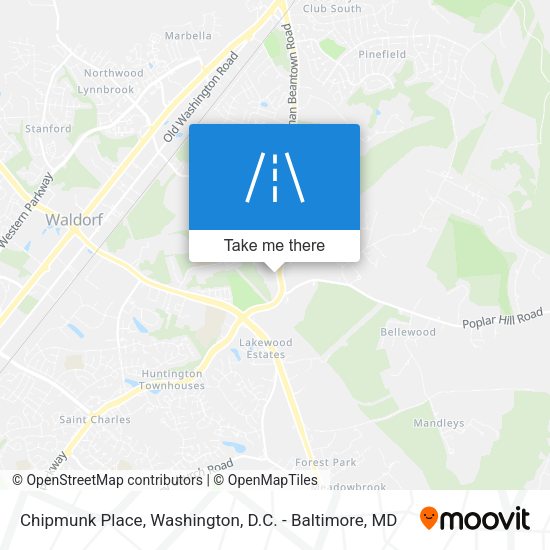 Chipmunk Place map