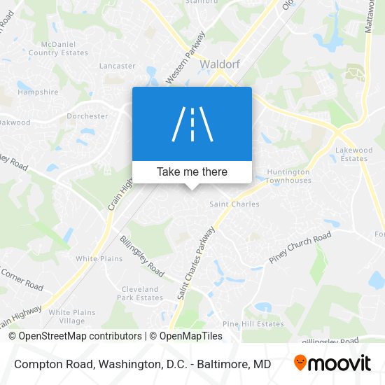 Compton Road map