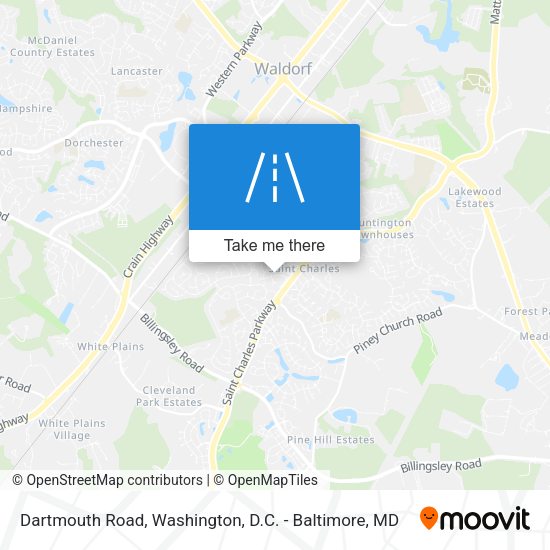 Mapa de Dartmouth Road