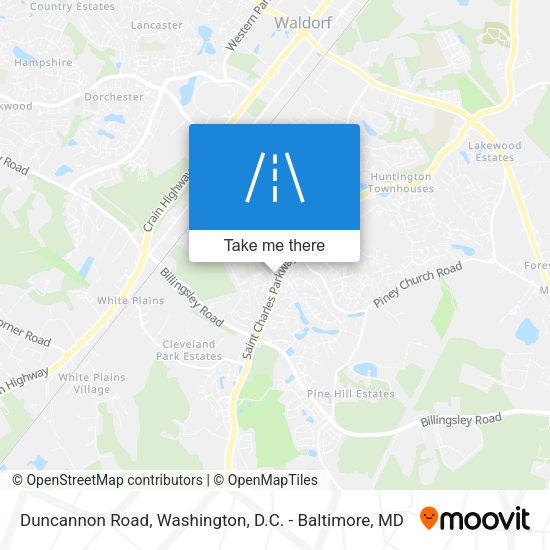 Duncannon Road map