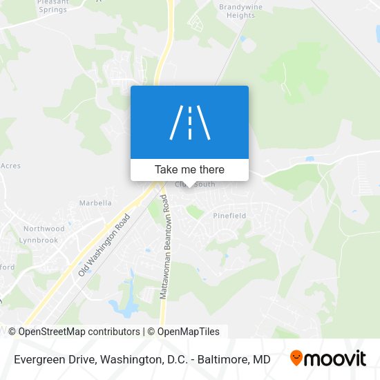 Evergreen Drive map