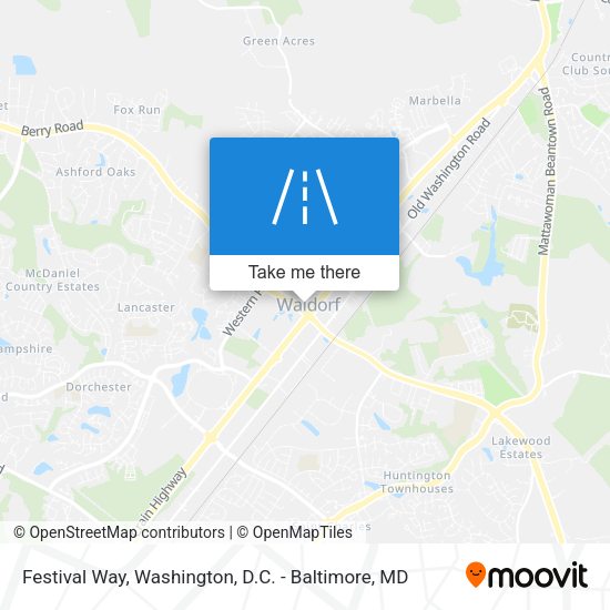 Festival Way map