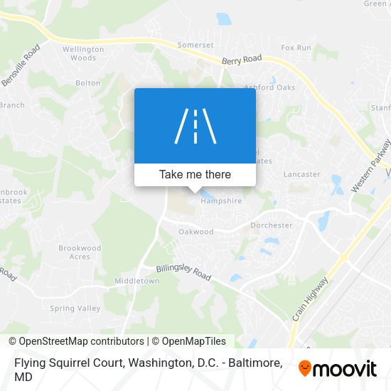 Flying Squirrel Court map