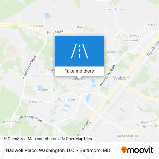 Mapa de Gadwell Place