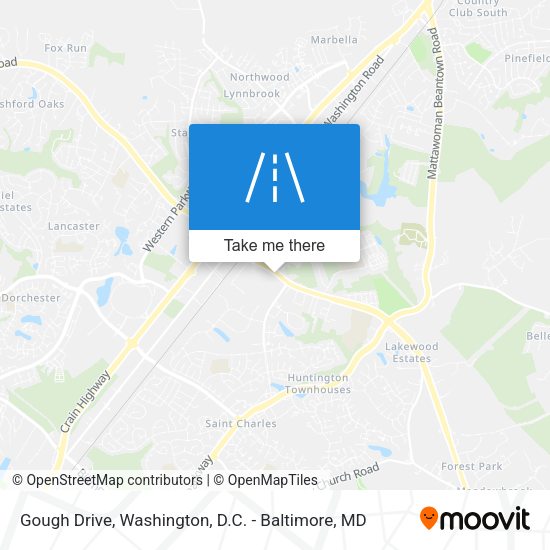Mapa de Gough Drive