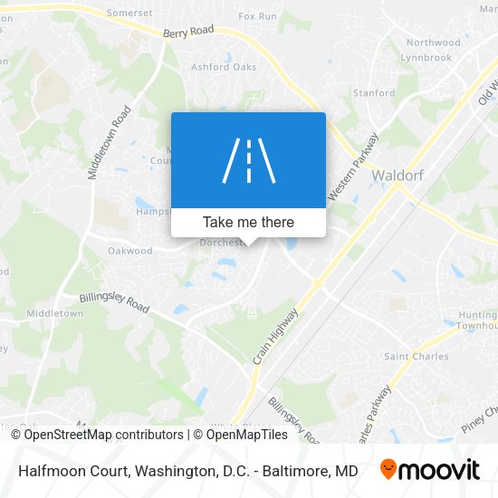 Mapa de Halfmoon Court
