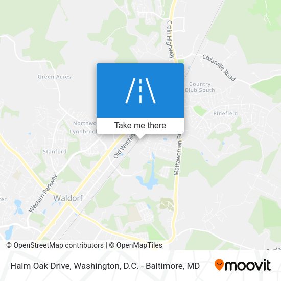 Halm Oak Drive map