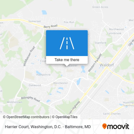 Harrier Court map