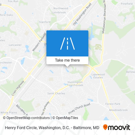 Henry Ford Circle map