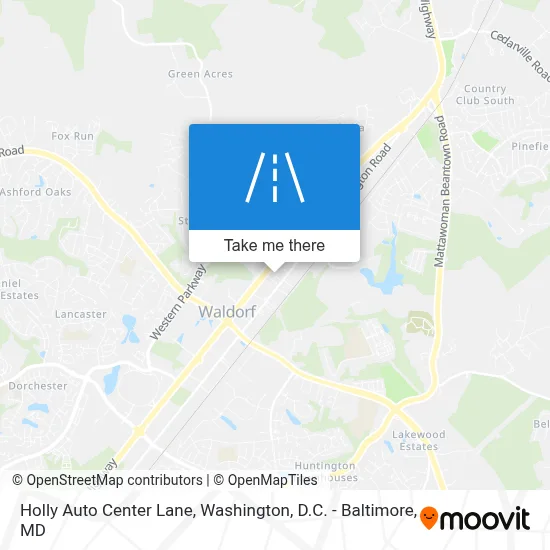 Holly Auto Center Lane map