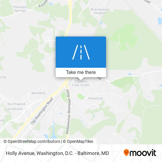 Holly Avenue map