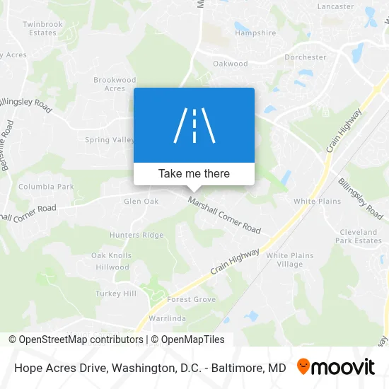 Hope Acres Drive map