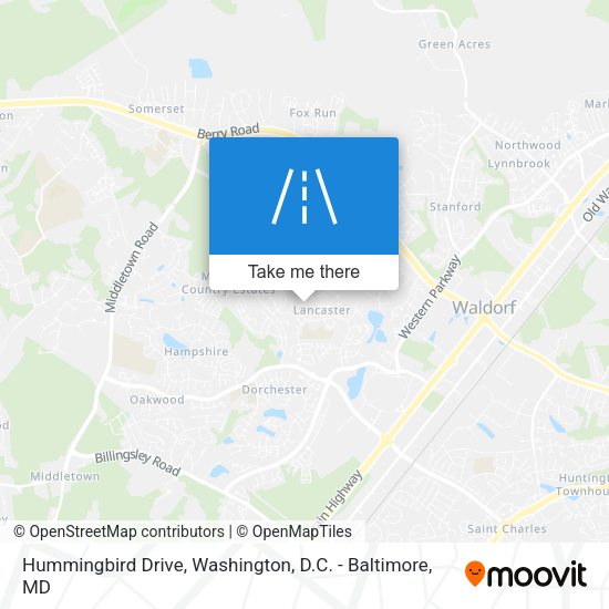 Hummingbird Drive map