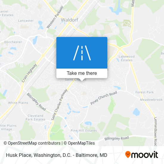 Husk Place map