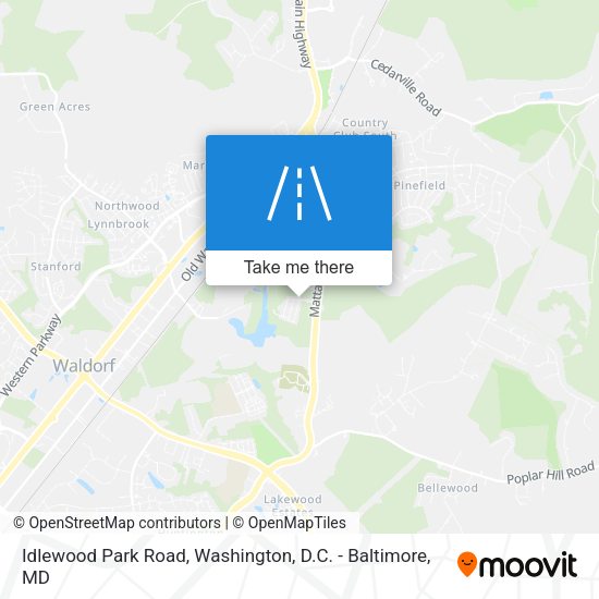 Idlewood Park Road map