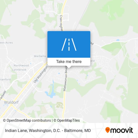 Indian Lane map