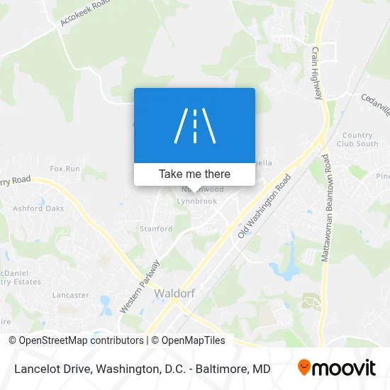 Lancelot Drive map
