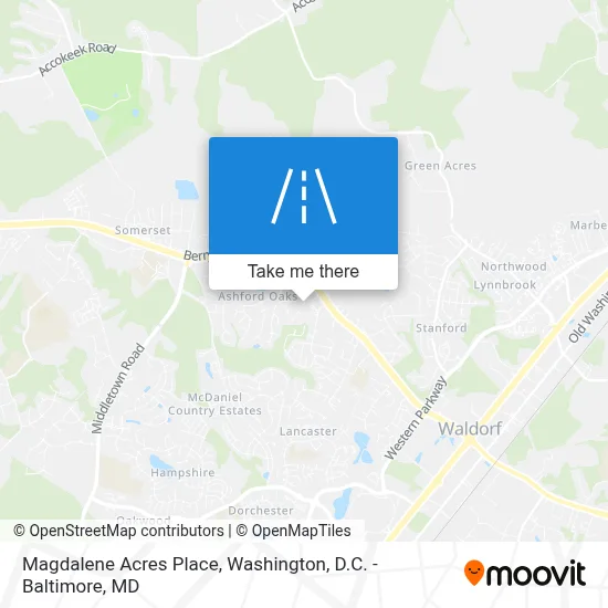 Magdalene Acres Place map