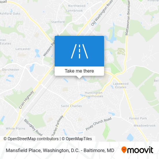 Mansfield Place map