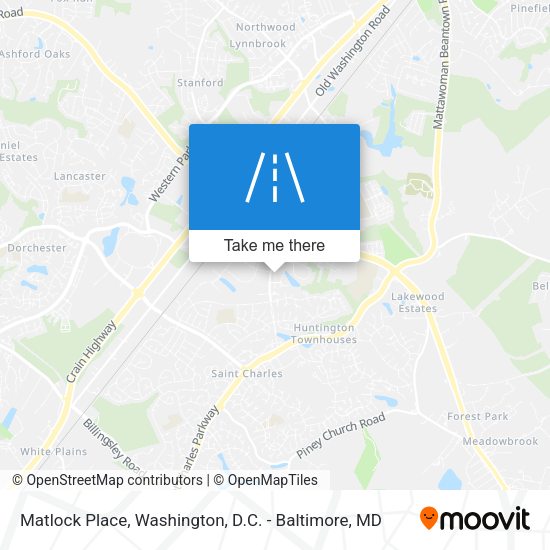 Mapa de Matlock Place