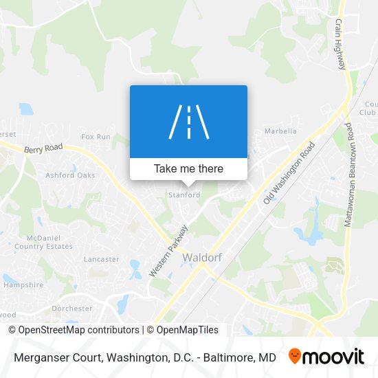 Merganser Court map