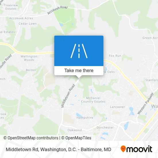 Middletown Rd map