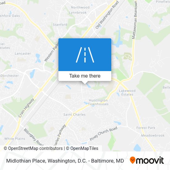 Mapa de Midlothian Place