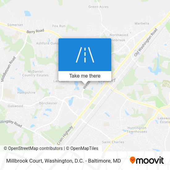 Mapa de Millbrook Court