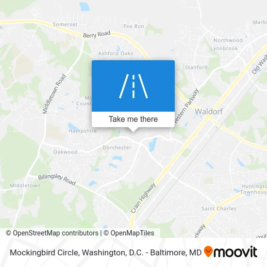 Mockingbird Circle map