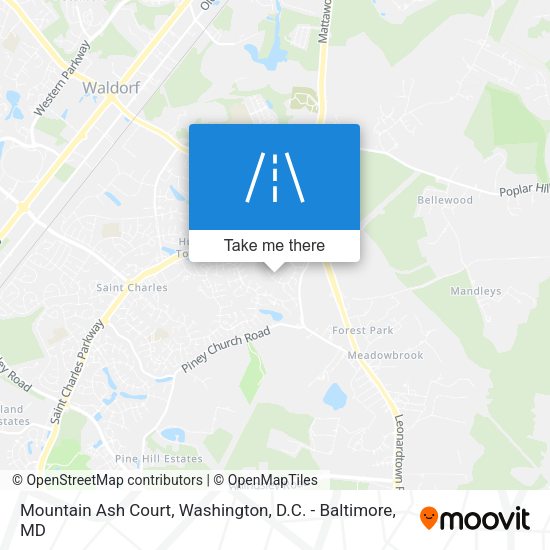 Mountain Ash Court map