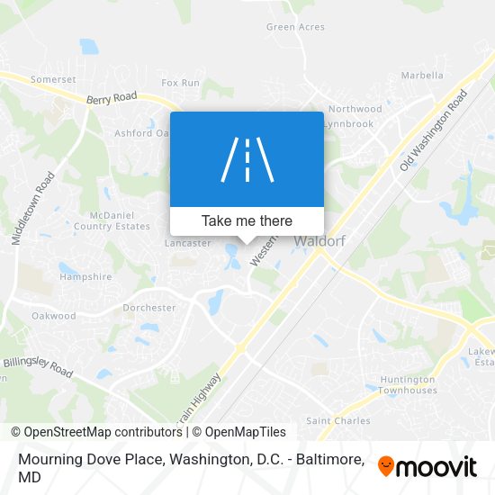 Mourning Dove Place map