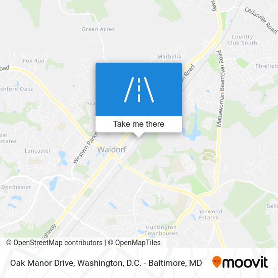 Mapa de Oak Manor Drive