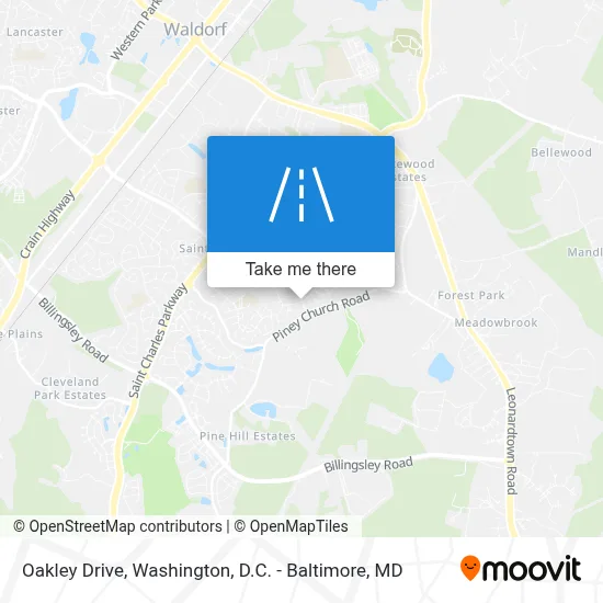 Oakley Drive map