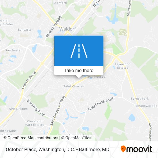 October Place map