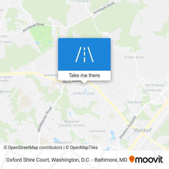 Mapa de Oxford Shire Court