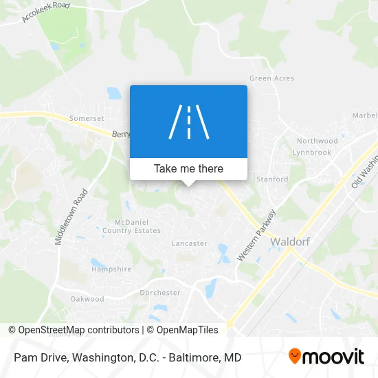 Pam Drive map