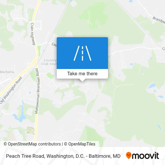 Peach Tree Road map