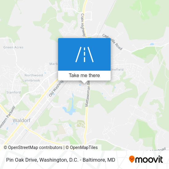 Pin Oak Drive map