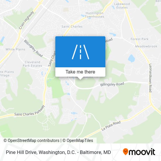 Mapa de Pine Hill Drive