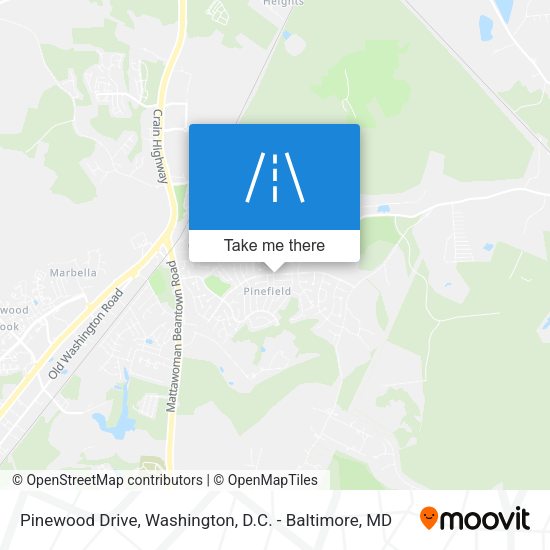 Pinewood Drive map