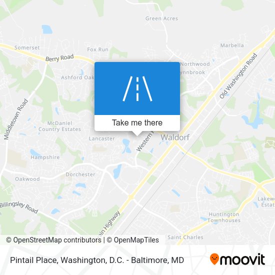 Mapa de Pintail Place
