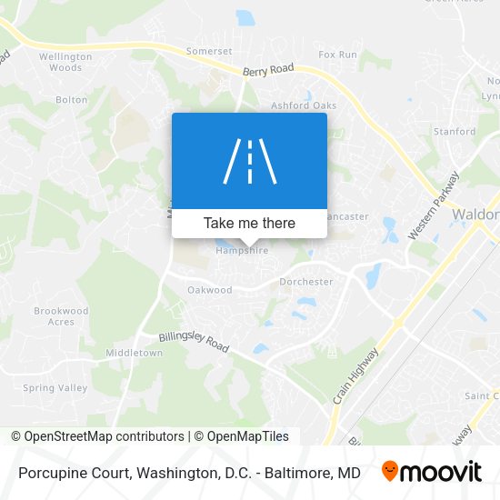 Porcupine Court map