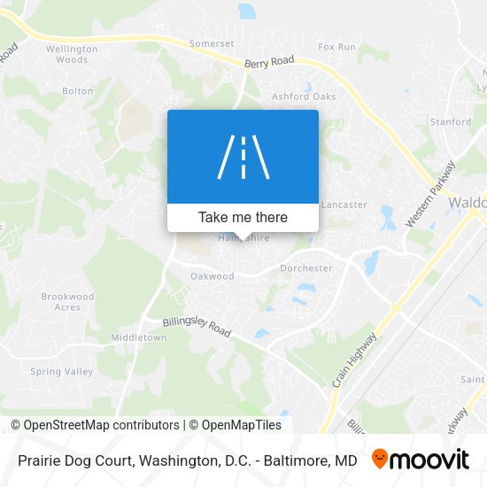 Prairie Dog Court map
