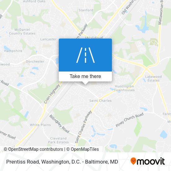 Prentiss Road map