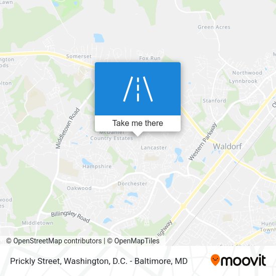 Prickly Street map