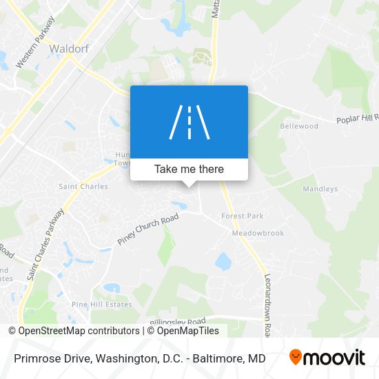 Primrose Drive map