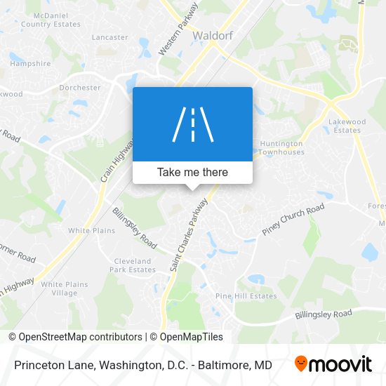 Princeton Lane map