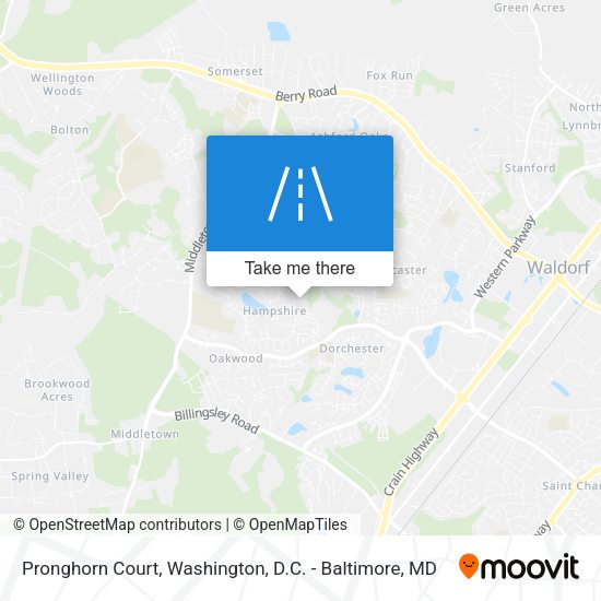 Pronghorn Court map