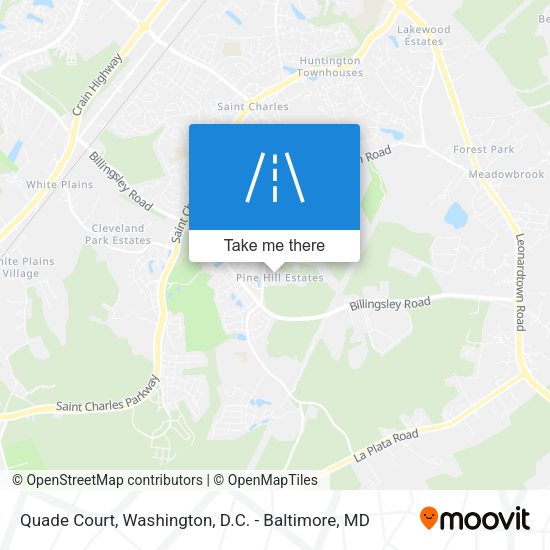 Quade Court map