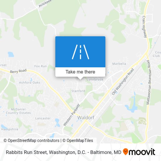 Mapa de Rabbits Run Street
